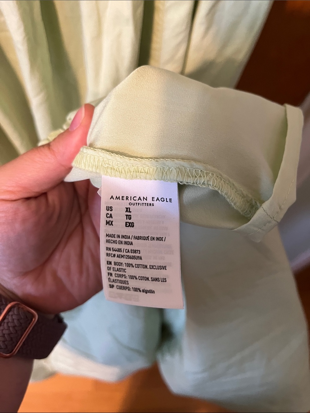 American Eagle Outfitters Light Sage Ruched Spaghetti-Strap Maxi Dress - Picture 7 of 9